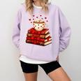 All Booked For Valentine’s Day Reading Teacher Comfort Colors Sweatshirt Crimson All Booked For Valentine’s Day Reading Teacher Comfort Colors Sweatshirt Crimson