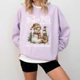 Bookish Christmas North Pole Book Club Snowman Book Worm Comfort Colors Sweatshirt Crimson