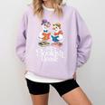 Bookish Goose Cute Geese With Hats Reading Books Comfort Colors Sweatshirt Crimson Bookish Goose Cute Geese With Hats Reading Books Comfort Colors Sweatshirt Crimson
