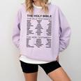 The Books Of The Bible Old And New Testament Complete List Comfort Colors Sweatshirt Crimson The Books Of The Bible Old And New Testament Complete List Comfort Colors Sweatshirt Crimson