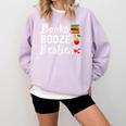 Books Booze And Besties Book Lover Bestie Squad Twinning Comfort Colors Sweatshirt Crimson