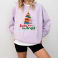 Books Make You Bright Christmas Librarian Book Lover Comfort Colors Sweatshirt Crimson Books Make You Bright Christmas Librarian Book Lover Comfort Colors Sweatshirt Crimson