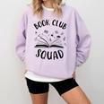 Books Club Squad Reading Book Lover Book Minimalist Team Tee Comfort Colors Sweatshirt Crimson