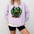 Books Dragon Reading Book Comfort Colors Sweatshirt Crimson