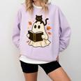 Books Ghost Reading Book Halloween Library Cat Fall Comfort Colors Sweatshirt Crimson Books Ghost Reading Book Halloween Library Cat Fall Comfort Colors Sweatshirt Crimson