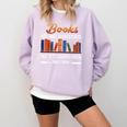 Books Helping Introverts Avoid Conversation Book Reading Comfort Colors Sweatshirt Crimson