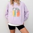 Books Lover Cute Sleepy Cat Relax Reading Vibe Comfort Colors Sweatshirt Crimson