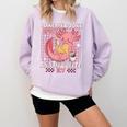 I Like My Books Spicy And My Coffee Icy Librarian Comfort Colors Sweatshirt Crimson