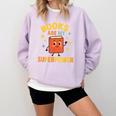 Books Are My Superpower Cute Reading Lover Comfort Colors Sweatshirt Crimson