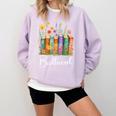 Booktrovert Book Reader Book Nerd Book Reading Lover Premium Tri-Blend Comfort Colors Sweatshirt Crimson