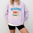 Bookworm A Day Without Reading Is Like Cute Reading Books Comfort Colors Sweatshirt Crimson