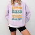 Borrow Books A Library A Day Keeps The Boredom Away Reading Comfort Colors Sweatshirt Crimson Borrow Books A Library A Day Keeps The Boredom Away Reading Comfort Colors Sweatshirt Crimson