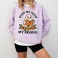 Bury Me With My Books Ghost Tee Comfort Colors Sweatshirt Crimson Bury Me With My Books Ghost Tee Comfort Colors Sweatshirt Crimson