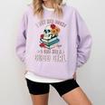 I Buy Her Books Call Her A Good Girl Book Lover Skull Comfort Colors Sweatshirt Crimson I Buy Her Books Call Her A Good Girl Book Lover Skull Comfort Colors Sweatshirt Crimson