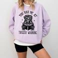 Buy Me Books And Tell Me To STFUATTDLAGG Outfits Spicy Smutty Book Reader You Had Me At Trigger Warning Comfort Colors Sweatshirt Crimson
