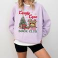 Candy Cane Book Club Holiday Party & Book Exchange Comfort Colors Sweatshirt Crimson Candy Cane Book Club Holiday Party & Book Exchange Comfort Colors Sweatshirt Crimson