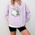 Cat Book Humor How To Train Your Human Comfort Colors Sweatshirt Crimson Cat Book Humor How To Train Your Human Comfort Colors Sweatshirt Crimson