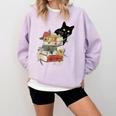 Cat And Books Flowers Reading Club Cat Lover Bookworm Comfort Colors Sweatshirt Crimson Cat And Books Flowers Reading Club Cat Lover Bookworm Comfort Colors Sweatshirt Crimson