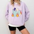 Cat Reading a Romance BookI Like My Books Extra Spicy Comfort Colors Sweatshirt Crimson Cat Reading a Romance BookI Like My Books Extra Spicy Comfort Colors Sweatshirt Crimson
