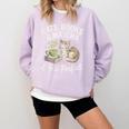 Cats Books And Matcha Life Is Perfect Green Tea Matcha Comfort Colors Sweatshirt Crimson