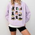 Cats Reading Books Cat Lover Comfort Colors Sweatshirt Crimson