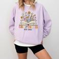 Chapter 12 Years Old 12th Birthday Wildflower Book Lover Comfort Colors Sweatshirt Crimson Chapter 12 Years Old 12th Birthday Wildflower Book Lover Comfort Colors Sweatshirt Crimson