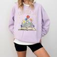 Chapter 14th Birthday Bookworm 14 Years Old For Book Lovers Comfort Colors Sweatshirt Crimson