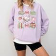 Christmas Book Lover Reading Reader Men Women Kids Xmas Comfort Colors Sweatshirt Crimson