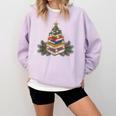 Christmas Book Reading Reader Xmas Bibliophile -Adult Christmas Tree Book Modern Comfort Colors Sweatshirt Crimson Christmas Book Reading Reader Xmas Bibliophile -Adult Christmas Tree Book Modern Comfort Colors Sweatshirt Crimson