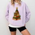 Christmas Book Tree Bookshelf Holiday For Readers Librarians Comfort Colors Sweatshirt Crimson Christmas Book Tree Bookshelf Holiday For Readers Librarians Comfort Colors Sweatshirt Crimson