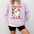 Christmas Bookish He Knows What You'Ve Been Reading Women Comfort Colors Sweatshirt Crimson