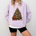 Christmas Tree Bookshelf Book Lover Library Comfort Colors Sweatshirt Crimson Christmas Tree Bookshelf Book Lover Library Comfort Colors Sweatshirt Crimson