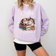 Coffee Cats And Books Cozy Calico Reader Love Cute Cat Comfort Colors Sweatshirt Crimson Coffee Cats And Books Cozy Calico Reader Love Cute Cat Comfort Colors Sweatshirt Crimson