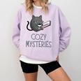 Cozy Mysteries Coffee And Novel For Book Lovers Comfort Colors Sweatshirt Crimson Cozy Mysteries Coffee And Novel For Book Lovers Comfort Colors Sweatshirt Crimson