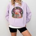 Cute Axolotl Reading Books Cozy Night Aesthetic Comfort Colors Sweatshirt Crimson Cute Axolotl Reading Books Cozy Night Aesthetic Comfort Colors Sweatshirt Crimson