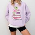 Cute Book Lover Frog Pretty Girls Read Books Kawaii Reading Comfort Colors Sweatshirt Crimson Cute Book Lover Frog Pretty Girls Read Books Kawaii Reading Comfort Colors Sweatshirt Crimson