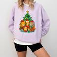 Cute Cats Reading Books Christmas Tree Comfort Colors Sweatshirt Crimson Cute Cats Reading Books Christmas Tree Comfort Colors Sweatshirt Crimson