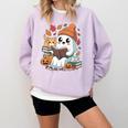 Cute Cozy Ghost Reading With Cat Book Lover Autumn Fall Comfort Colors Sweatshirt Crimson Cute Cozy Ghost Reading With Cat Book Lover Autumn Fall Comfort Colors Sweatshirt Crimson