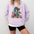 Cute Dragon Reading a Book Bookworm For Men Women Kid Comfort Colors Sweatshirt Crimson Cute Dragon Reading a Book Bookworm For Men Women Kid Comfort Colors Sweatshirt Crimson