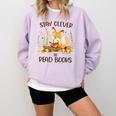 Cute Fox Stay Clever Read Books For Librarian Or Bookworm Comfort Colors Sweatshirt Crimson Cute Fox Stay Clever Read Books For Librarian Or Bookworm Comfort Colors Sweatshirt Crimson