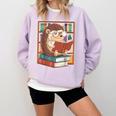 Cute Hedgehog Book Nerd Comfort Colors Sweatshirt Crimson Cute Hedgehog Book Nerd Comfort Colors Sweatshirt Crimson