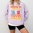 Cute Librarian Library Book Lover Keeper Of Endless Stories Comfort Colors Sweatshirt Crimson Cute Librarian Library Book Lover Keeper Of Endless Stories Comfort Colors Sweatshirt Crimson