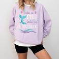Cute Mermaid Librarian Teacher Dive Into A Good Book Reading Comfort Colors Sweatshirt Crimson