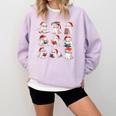 Cute Read More Booooooks Ghost Read More Books Christmas Comfort Colors Sweatshirt Crimson