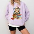 Cute Reading Chicken With Glasses Books Bookworm Reader Book Comfort Colors Sweatshirt Crimson Cute Reading Chicken With Glasses Books Bookworm Reader Book Comfort Colors Sweatshirt Crimson