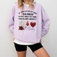 Dark Romance Bookish Merch Put My Book Down Spicy Book Women Comfort Colors Sweatshirt Crimson