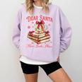 Dear Santa More Books Please Reading Book Lover Christmas Comfort Colors Sweatshirt Crimson Dear Santa More Books Please Reading Book Lover Christmas Comfort Colors Sweatshirt Crimson