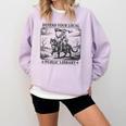 Defend Your Local Public Library Cat Knight Book Lover Comfort Colors Sweatshirt Crimson Defend Your Local Public Library Cat Knight Book Lover Comfort Colors Sweatshirt Crimson