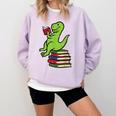 Dino Reading Read Reading Librarian Book Men Boys Kids Comfort Colors Sweatshirt Crimson Dino Reading Read Reading Librarian Book Men Boys Kids Comfort Colors Sweatshirt Crimson