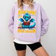 Dragon Bookworm Please I'm A Book Dragon Comfort Colors Sweatshirt Crimson